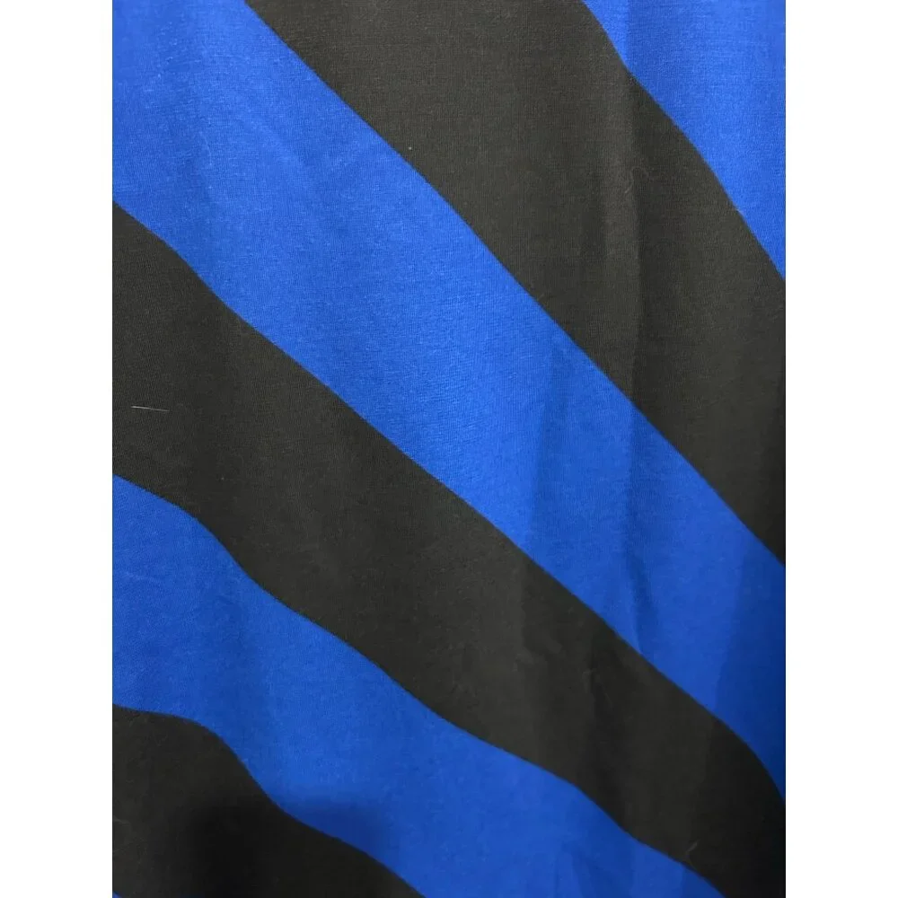 Liz Claiborne NWT Womens Blue Black Striped A-Line Skirt Size 1X